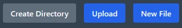 Upload button in the Wake Servers Files manager